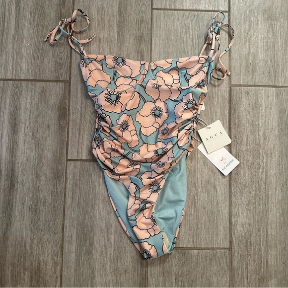 Agua by Agua Bendita Rabano Botanico Celeste Underwire Swimsuit - Picture 3 of 3